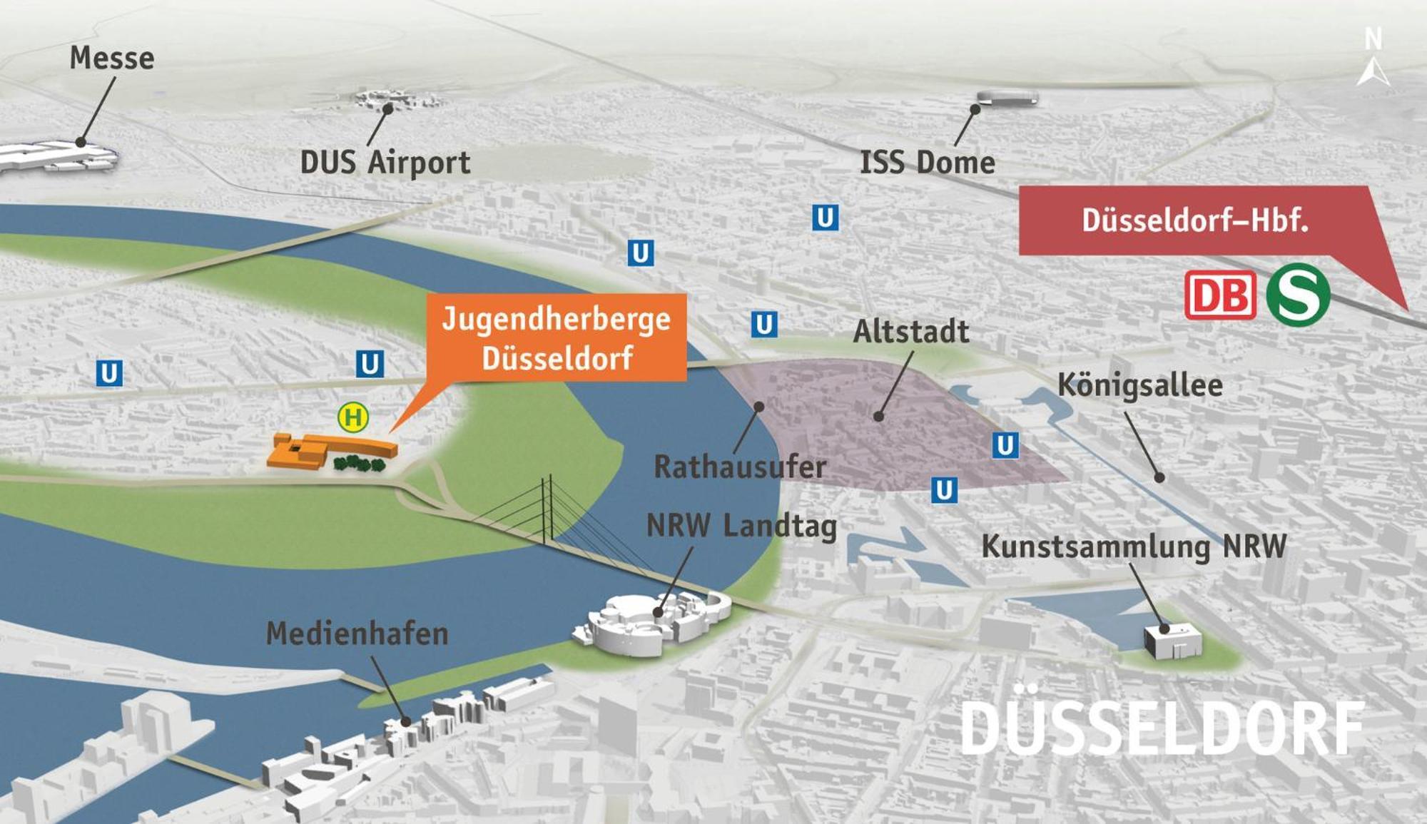 Jugendherberge Duesseldorf Extérieur photo